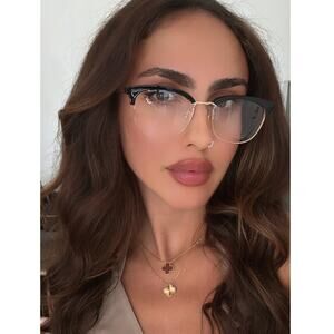 Gucci Black and Gold Women's Glasses